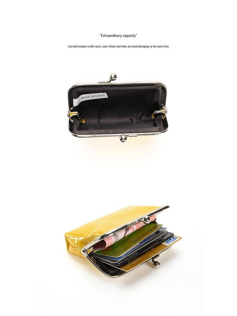 2024 Crocodile Pattern Mini Lipstick Wallet & Coin Purse for Women