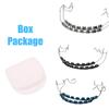 1 Pair Dentistry Brackets Braces With Hook Dental Decoration Accessories Metal Wires Colorful Orthodontic Ligature Ties With Box