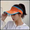 Visor Sonnenschutz Visor Schlichtes Logo Hut Leicht Schnelltrocknend Laufen Langkrempige Kappe CA525 [White Fang] Damen (blau)