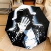 1PC Michael Jackson Automatic Umbrella - Suitable Travel Outdoor Portable Umbrella Birthday Gift Daily Essentials