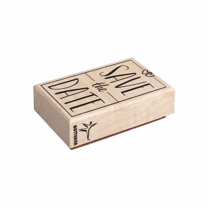 Tampon 'Save the Date' 5 x 8 cm