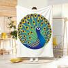 Artistic Pattern P-Peacock Throw Soft Warm Throw Blanket for Bedroom Living Room Bed Travel Camping Picnic Gift