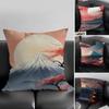 Mount Fuji Fashion Cushion Cover Pillowcase Ultra Soft Skin Friendly Fabric Cloud Like Comfort  Concealed Zipper