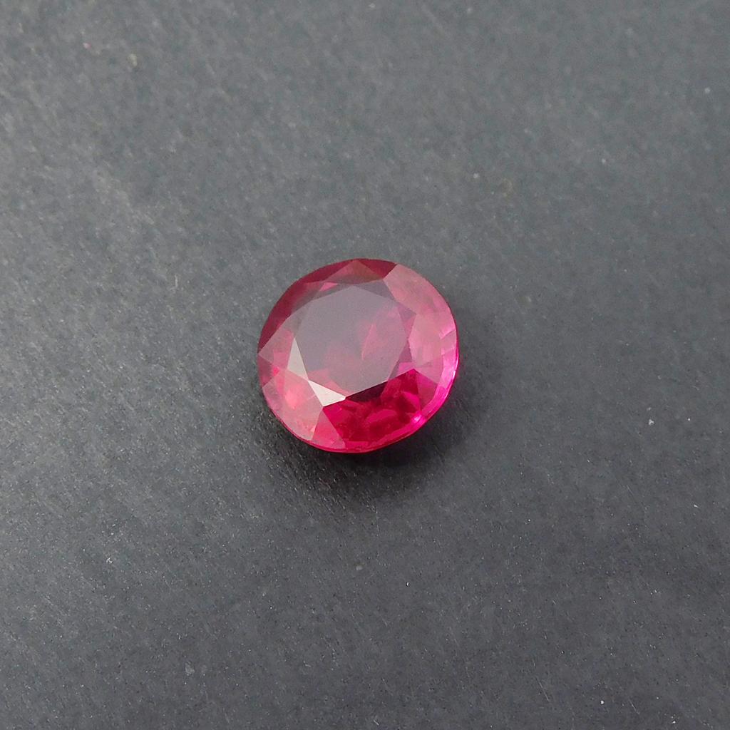 Natural Red Ruby Loose Gemstone 2.75 Ct Round Cut for Ring for Jewelry Making and Gem Collections