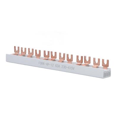 Screw Terminal Block Copper 12 Positions Barrier Strip Connector 63A 230‑415V for Connection