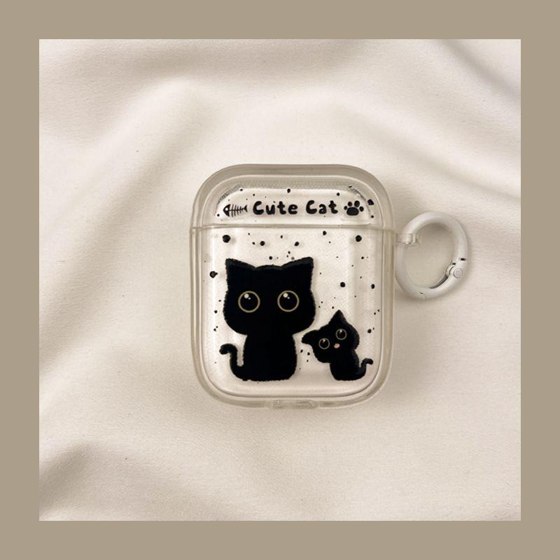 

Чехол для Airpod3 для Apple Pro Чехол для наушников Второе поколение Беспроводной Bluetooth Третье поколение Aipods2 Поколение Airpodpro Четвертое поколение 5 коробок AirPods Pro [Cartoon ink cat] send Hook