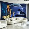 Johnny Wall Tapestry Aesthetic Wall Hanging Printed Fabric Blanket Decorative Tapestries for Bedroom Living Room Home Decor