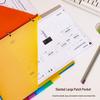 US Letter Size File Dividers with Double-Sided Pockets and Three-Hole Design, Color-Coded Index Pages, Loose-Leaf Classification
