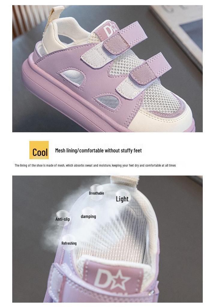 2026 Summer Kids' Breathable Mesh Sports Shoes & Closed-Toe Sandals