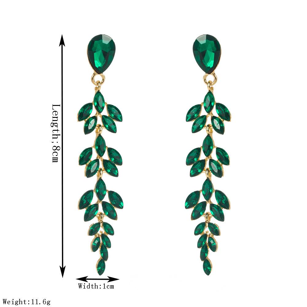 Fashionable, Luxurious, Versatile Long-style Wheat-shaped Earrings with A Sweet and Elegant Touch, Belonging To The Niche Category.