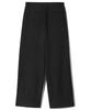 BASEMOMENT Double-Pleat Wide Striped Slacks Black