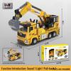 Free Shipping Children's Alloy Excavator & Crane Toy Set