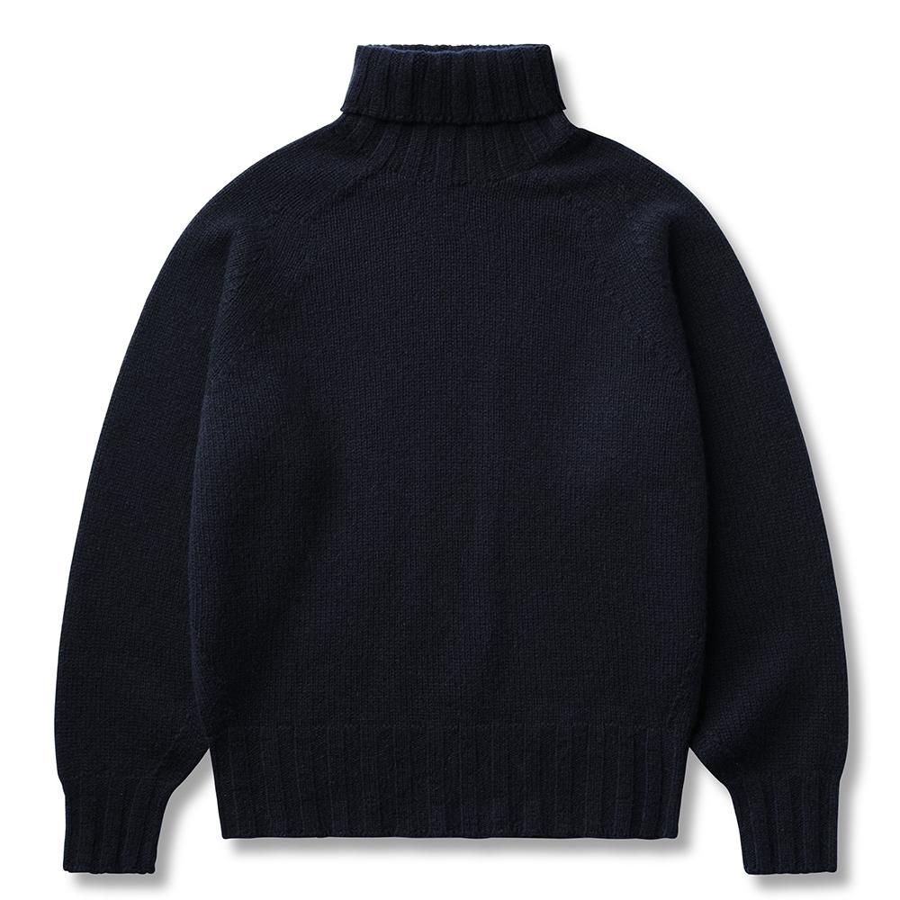 EDWARDMAX Royal Navy Submariner 100% Wool Turtleneck Navy