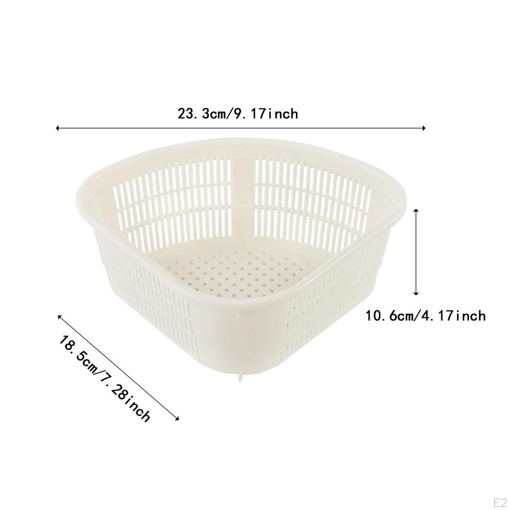 Abtropfkorb, Obstwaschsieb, Gemüseabtropfgestell für nassen Abfall, geeignet für Kirschen, für den Hausgebrauch