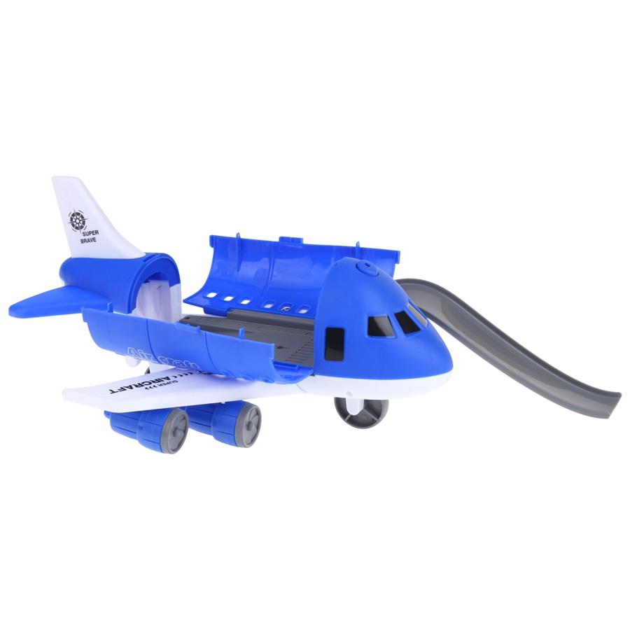 Police Transport Plane Foldable Parking with Vehicles Police Patrol Car