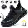 Steel Toe Safety Shoes for Men Lightweight Work Sneakers Puncture Proof Work Shoes Men Coustruction Safety Work Boots