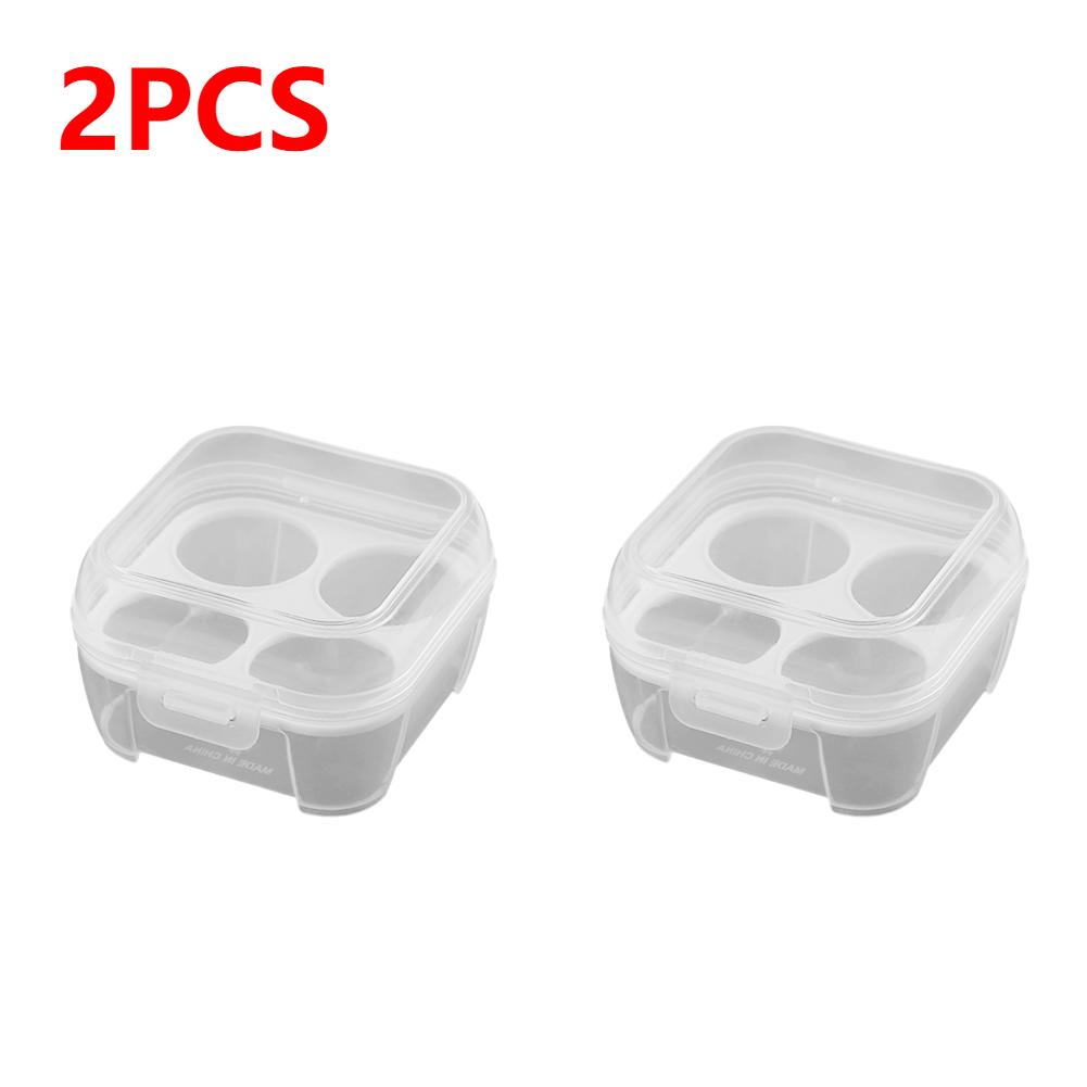 3/4/8 Grids Eggs Case Transparent Egg Box with Lid Kitchen Organizer Shockproof Portable Egg Holder for Outdoor Camping Picnic