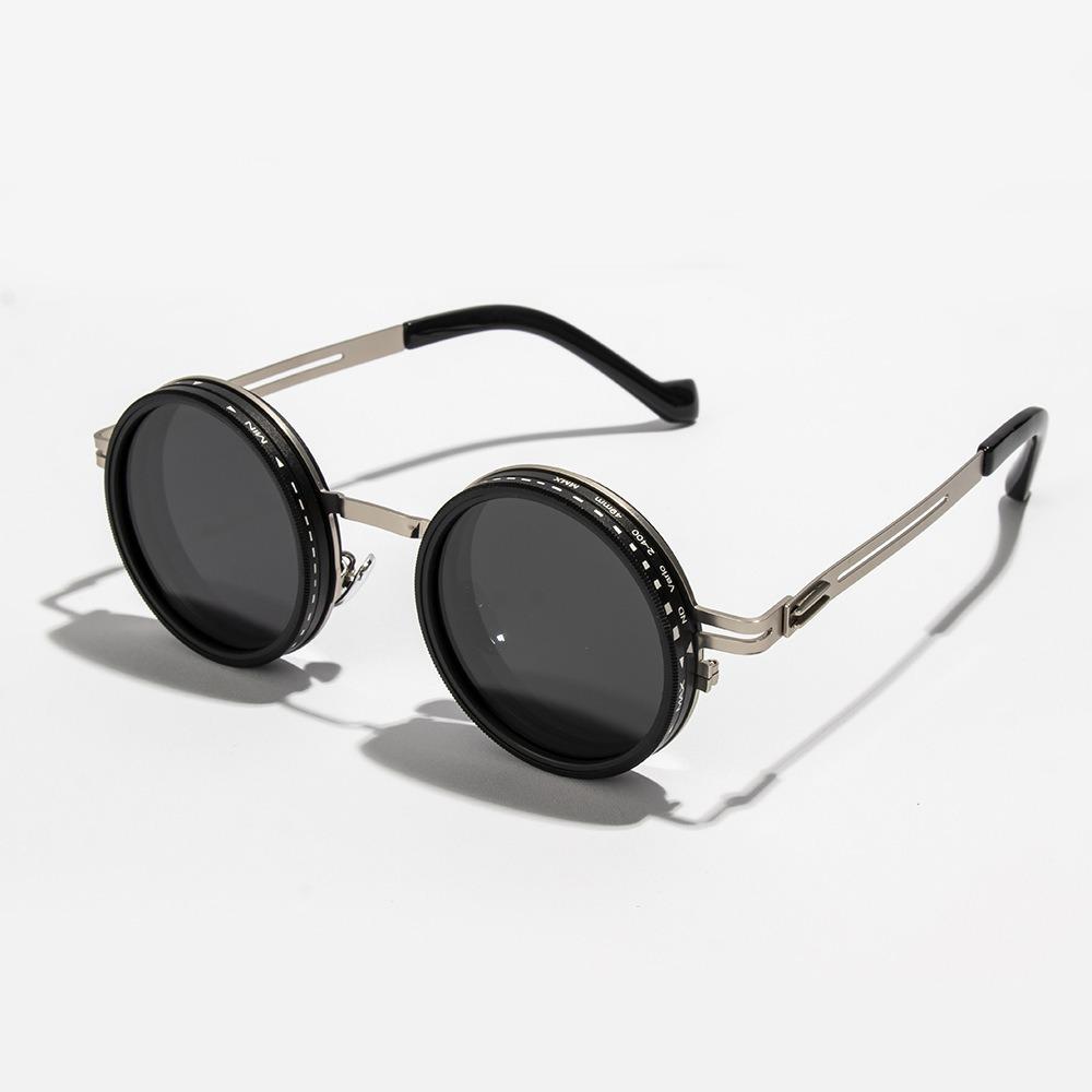 Fashion New Unisex Handmade ND9 Level Sunglasses Stepless Rotating Filter Retro Polarized Sunglass Cycling Sports Glassees
