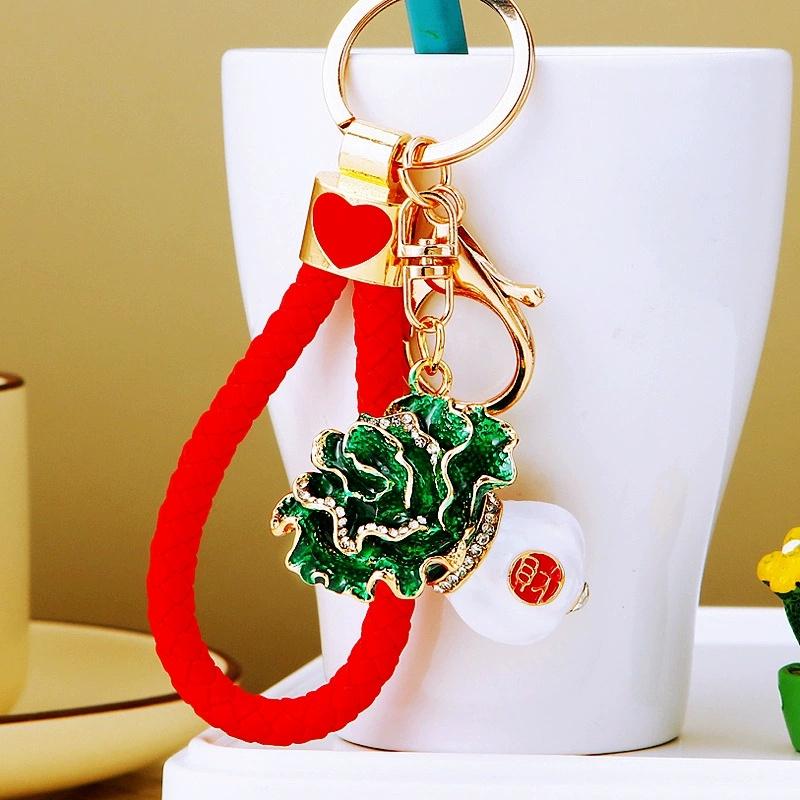 Creative Bling Rhinestone Watermelon Fine Workmanship Portable Bag Pendant Fashion Jewelry Decor Gift For Friends Bag Charm