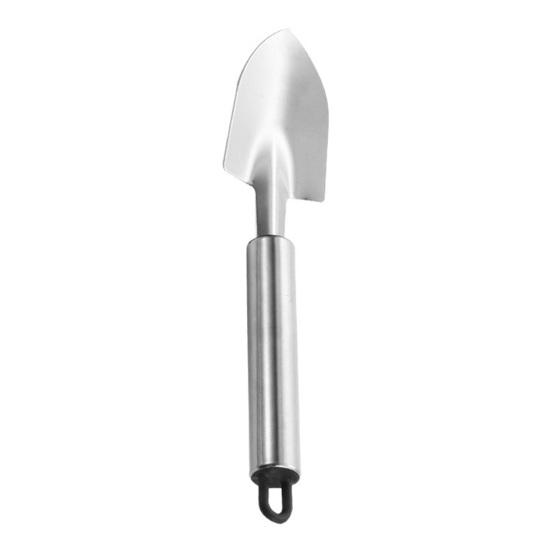 

Stainless Steel Gardening Tool Small Hand Rake Trowel Garden Tool for Potted Plants Balcony Planting Transplanting Loosening A