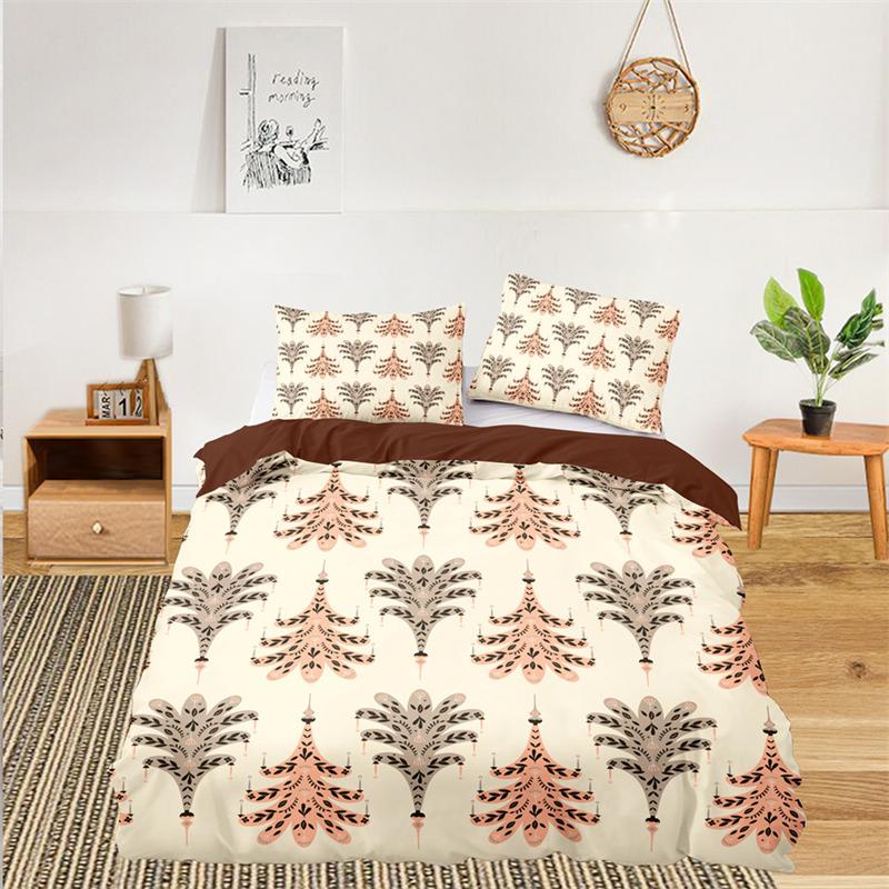 Soft Floral Bedding Set For Kids Girls Adults Leaves Flowers Branch Print Duvet Cover Set Quilt Cover Pillowcases Bedroom Decor