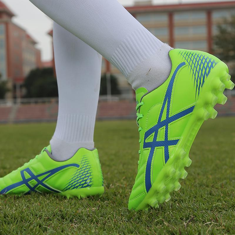 Fashion Green Brand Professional Unisex Football Shoes Breathable Comfortable Mens Soccer Sneakers High quality Womens Training Sneakers