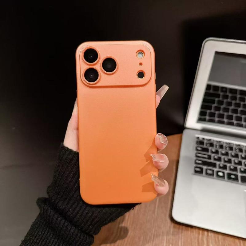 Luxury Color Ultra Thin Matte TPU Case for iPhone 17 Pro Max 16 15 14 Plus   11 Glass Camera Protection Shockproof Slim Case