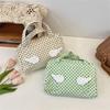 Organisateur de Toilette Grand Modèle Style Ins à Pois avec Ailes, Pochette Cosmétique de Voyage Sac à Maquillage avec Poignées, Trousse de Douche Portable