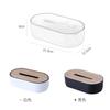 Tissue Box with Bamboo Cover Napkin Holder Home Storage Boxes Dispenser Case Office Organizer for Toilet Bathroom Bedroom Supply