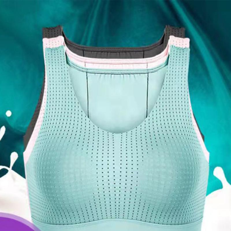 Жіноча спортивна нижня білизна з латексу Протиударний бюстгальтер для бігу Великий розмір Жилет для йоги Стереотипний товстий Mm Фітнес-бюстгальтер Красива нижня білизна для йоги
