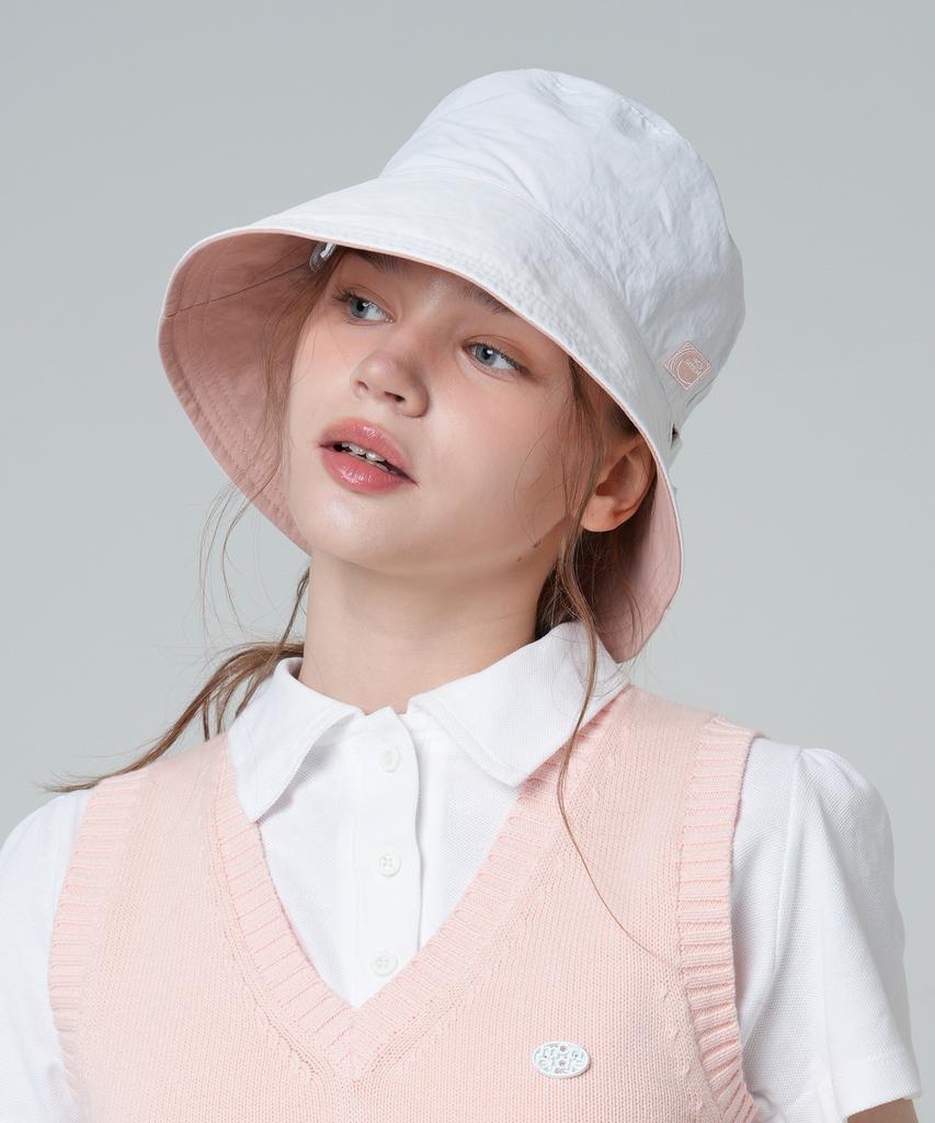 MONBIRDIE GOLF Reversible Wind Bucket Hat Pink
