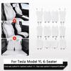 For Tesla Model YL 6-Seater Car Ice Silk Seat Cover Cushion Breathable Comfortable Seat Protector Pad Car Interior Accessories