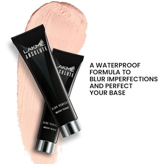 LAKME Absolute Blur Perfect Matte Face Primer, - Waterproof Brightening Makeup Base,