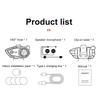 800m Range Motorcycle Helmet Headset Bluetoothcompatible5.3 Headphone Wireless Waterproof Handsfree For 2 Rider Earphone