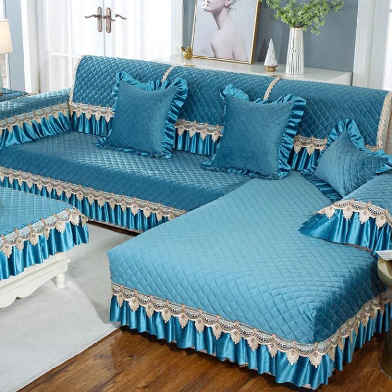 Подушка для дивана из хлопкового льна в европейском стиле — фото 11