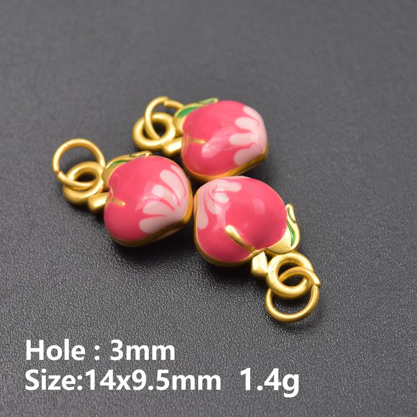 13pcs/Lot Mix Dessert Cake Ice Cream 3D Gold Color Enamel Charms For Jewelry Making Supplies Candy DIY Cute Pendant Accessories