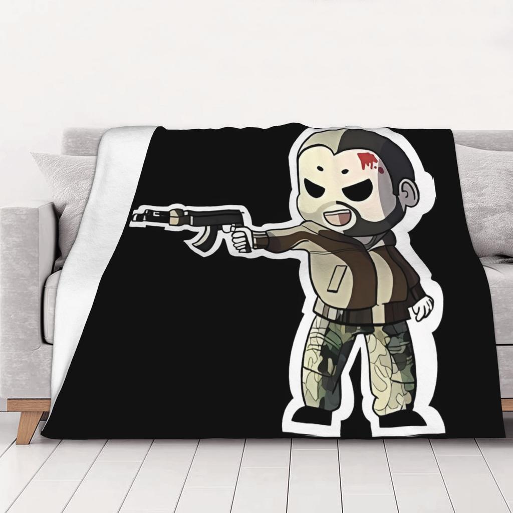 1PC Reshala Chibi Escape From Tarkov home room decorations Winter Blankets for Adults Bedding Home Interior Sofa Knee