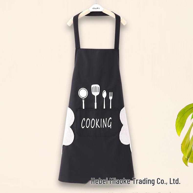 Nordic Style Waterproof Kitchen Apron with Sleeves - Oil-Proof and Customizable