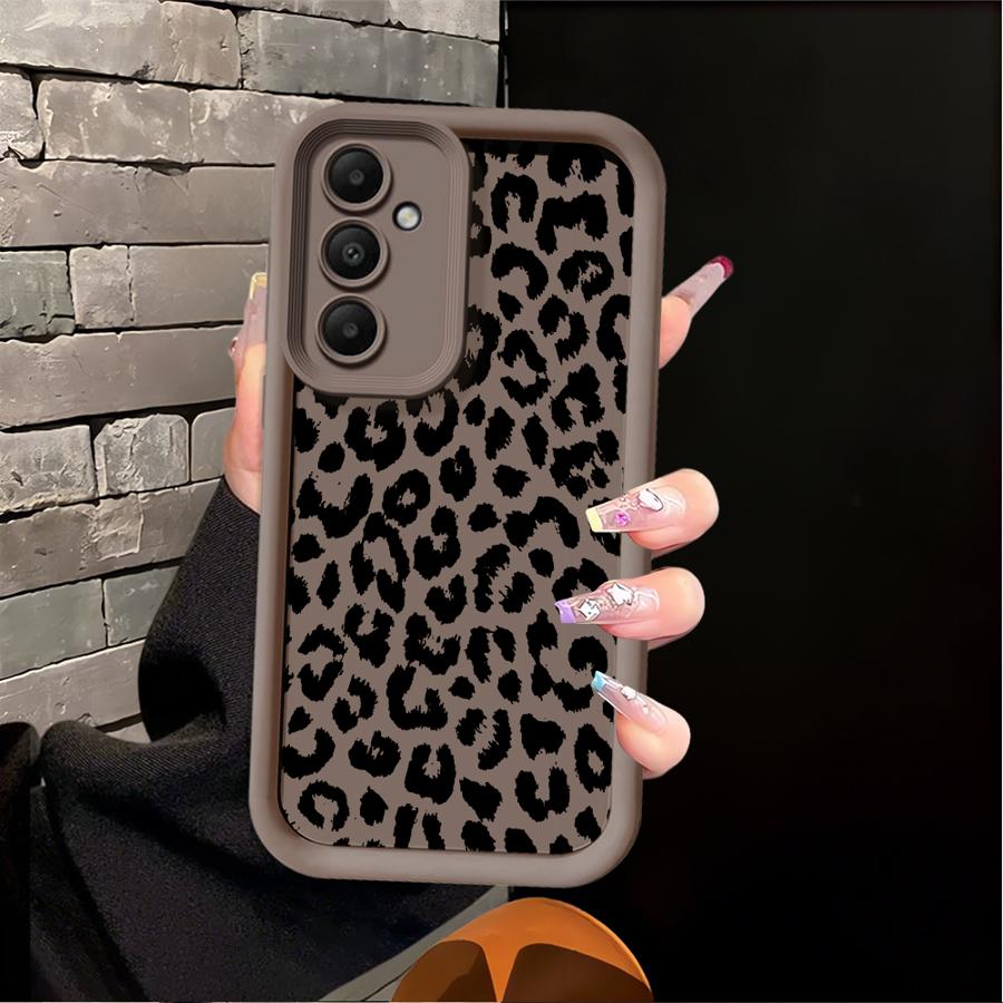 Case for Samsung Galaxy A50 A13 A30 A15 A11 A06 A12 A07 A05 A20 A16 A04 A17 A14 Phone Cover Leopard Print Art