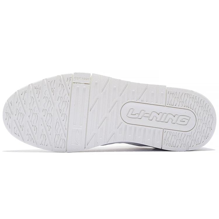 Li Ning 001 BTC Low top Skateboard Shoes Women's White Blue AGCS104-2