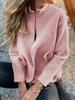 Women's Grey Stand Collar Short Jacket with Multiple Color Options