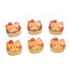 4Pcs Cartoon Diy Resin Accessories, Sandwich Cake, Cat Head, Cream Glue Hair Clip, Shoe Buckle, Keychain, Pendant Accessorie