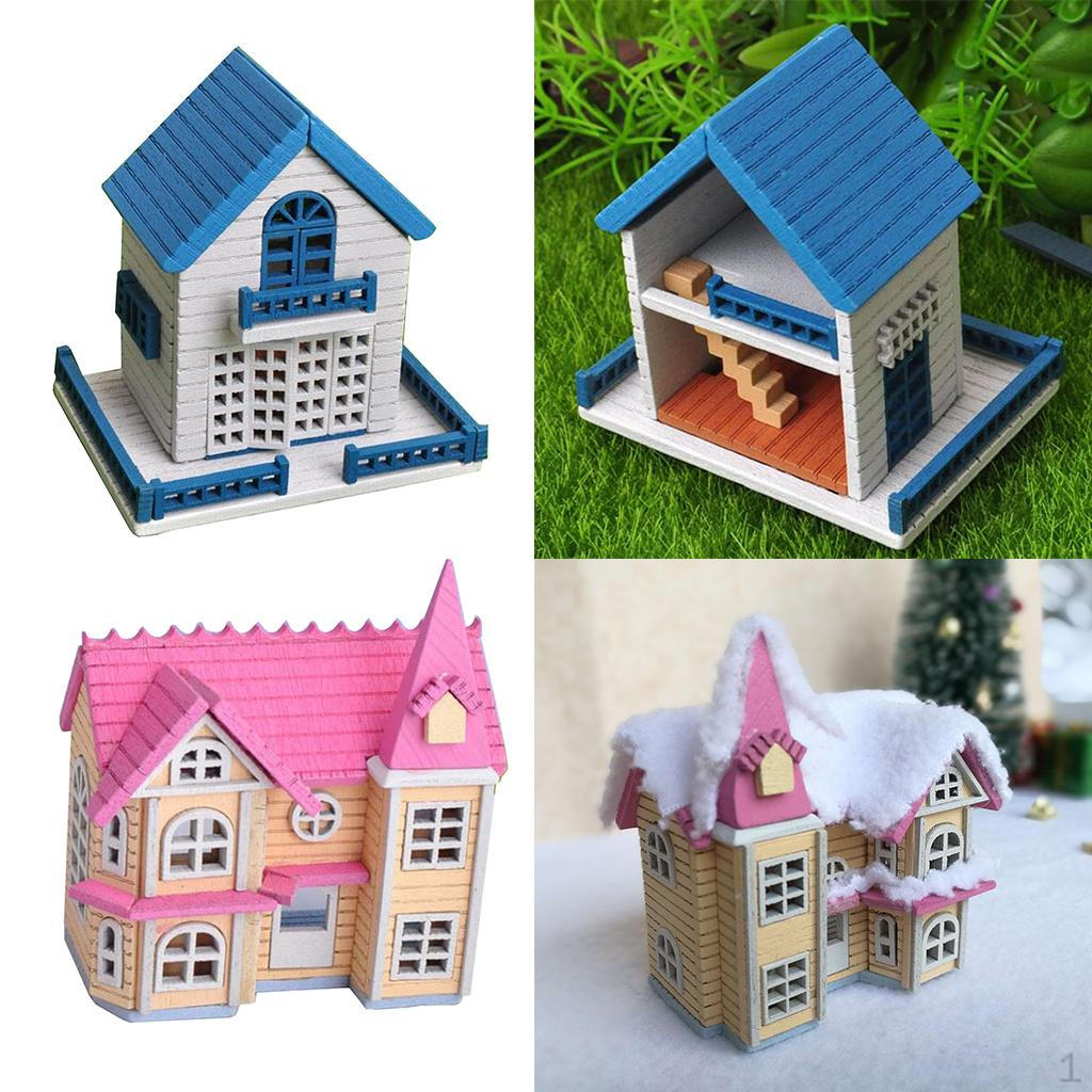 

Набор для сборки кукольного домика 2 шт. Рождественское украшение - Модель таунхауса Лолита Детский день рождения