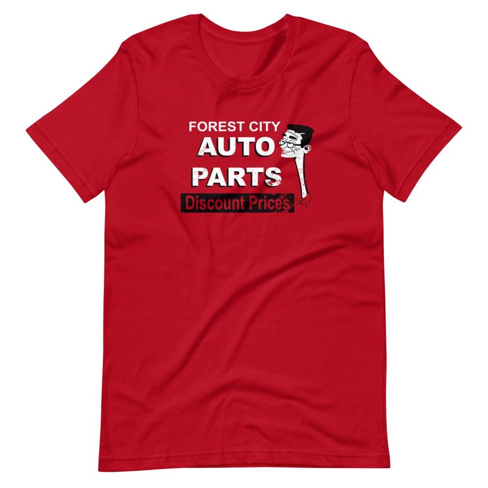 

Forest City Auto Parts Store Graphic Tee Shirt Unisex 100% Cotton T-shirt Mens Tees Top 3XL