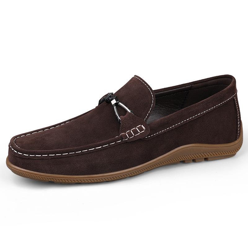 Men s Large Suede Moccasins Slip-on Driving Loafers - Business  Casual Shoes 44
