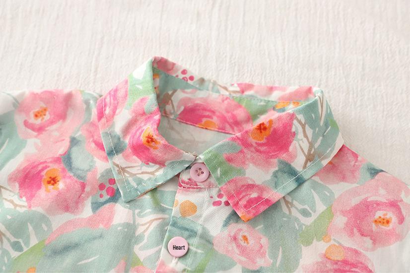Boys' Floral Summer Shirt Set - 2026 Trendy Short Sleeve