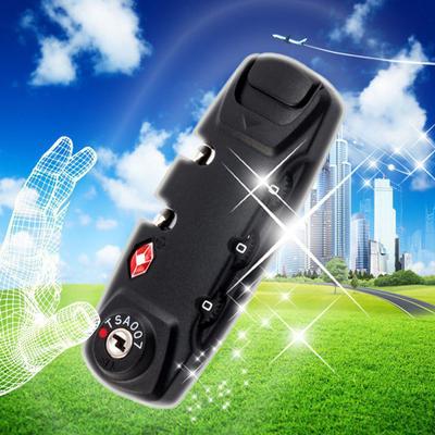 Travel Suitcase Duffle Bag Locker TSA 3 Digit Password Lock Travel Bag Lock Suitcase Luggage Coded Lock Wire Security Lock