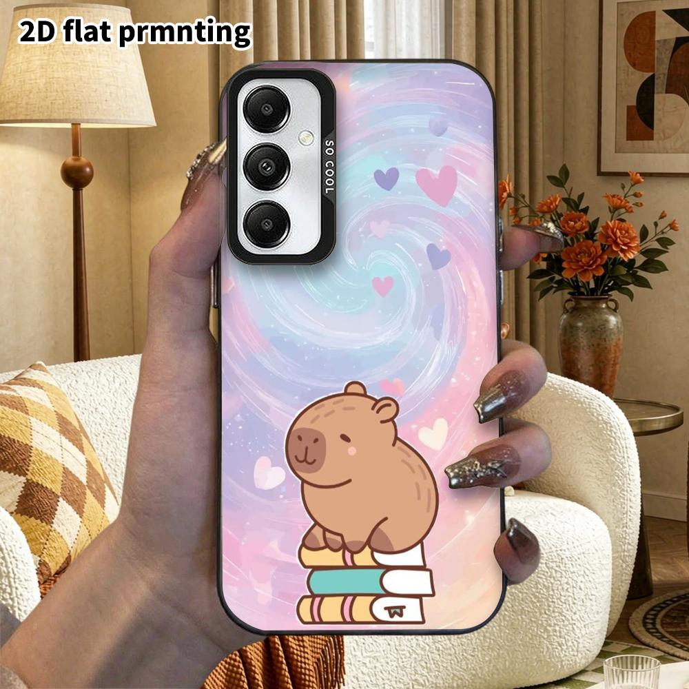 Phone Case: 2D Flat Samsung Galaxy A34 A35 M05 M06 S20 S22 S21 FE Plus 5G Protective Case, Couple Style, Heart Swirl, Christmas and Halloween Gift