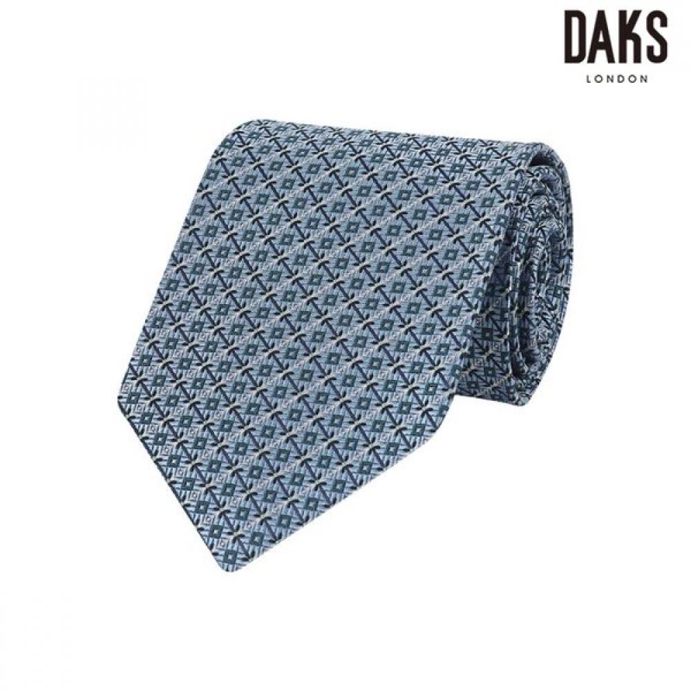 DakS Men S 100  Blue Silk European Pattern All Over Tie  Dmg1acf1303b1 Blue/000