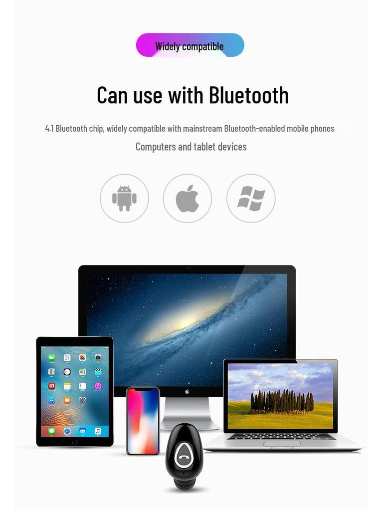 YX06 Wireless Bluetooth Earbuds with Charging Case - Mini In-Ear Sport Stereo